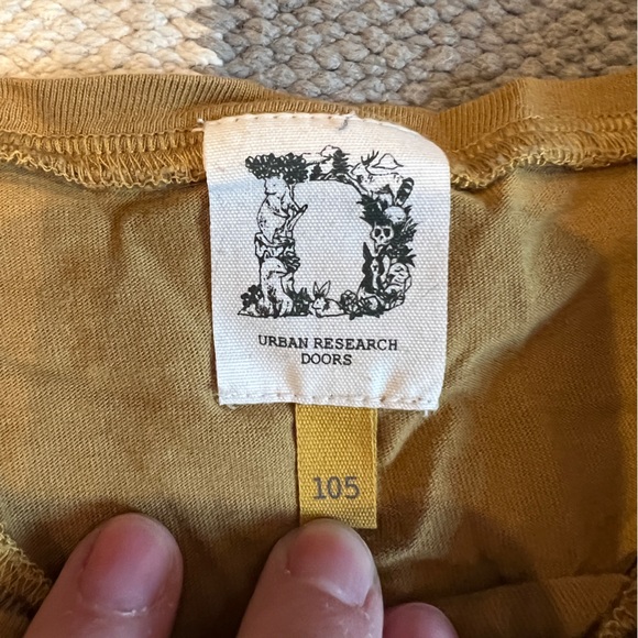 Urban Research Doors ochre layered dress size 105cm - Picture 3 of 10